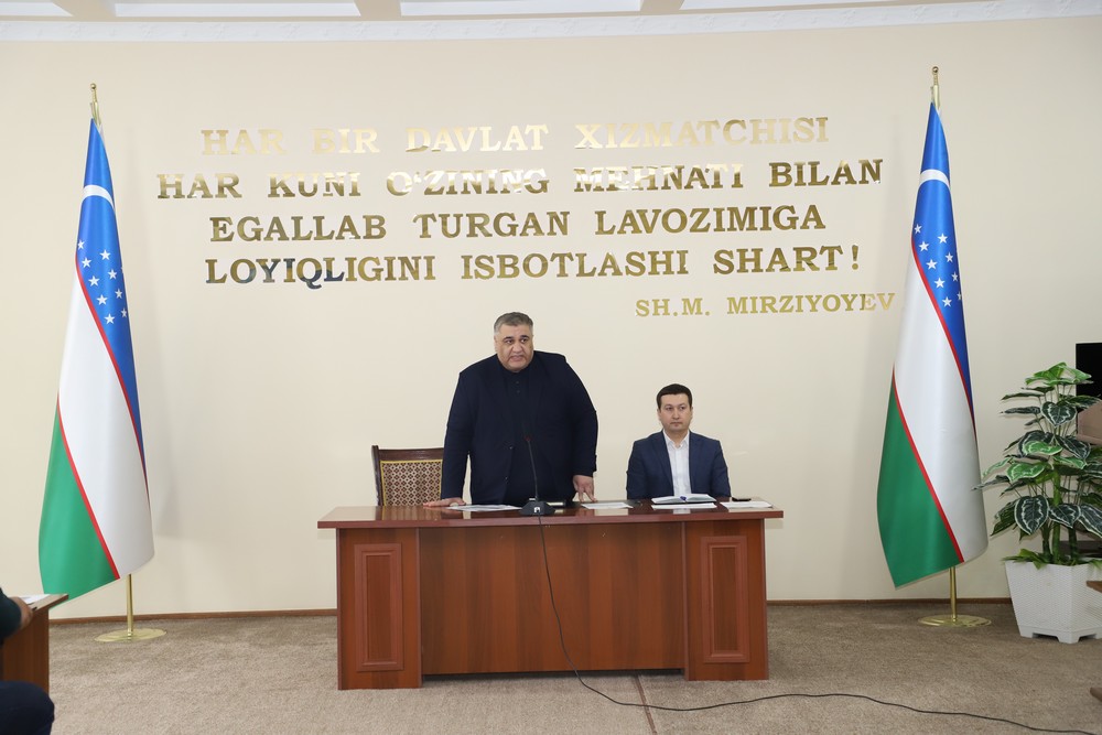 Boshqarma va uning shahar tuman bo`limlaring  tekshirish huquqiga ega bo‘lgan xodimlariga yig`ilish o`tkazildi.